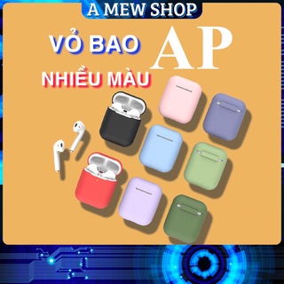 Case Vỏ  Bao Bảo Vệ Đựng Tai Nghe A.i.r.p.o.d 1/2, i11, i12 v.v. Trơn Màu Chống Sốc Chống Xước Chống rơi vỡ - A MEW SHOP