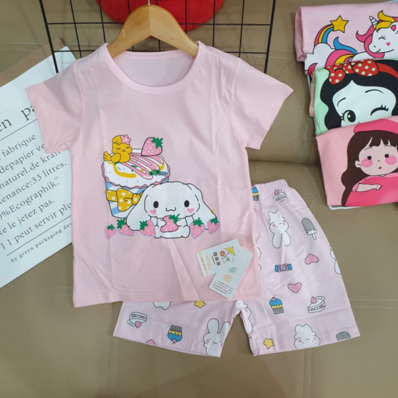 HOT - Đồ bộ xuất hàn bé gái thun cotton quảng châu kitty