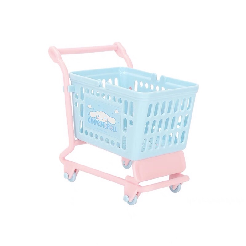Xe đẩy siêu thị mini decor trang trí dễ thương Sanrio Kuromi Cinnamoroll Pompompurin My Melody - BST Sanrio Miniso