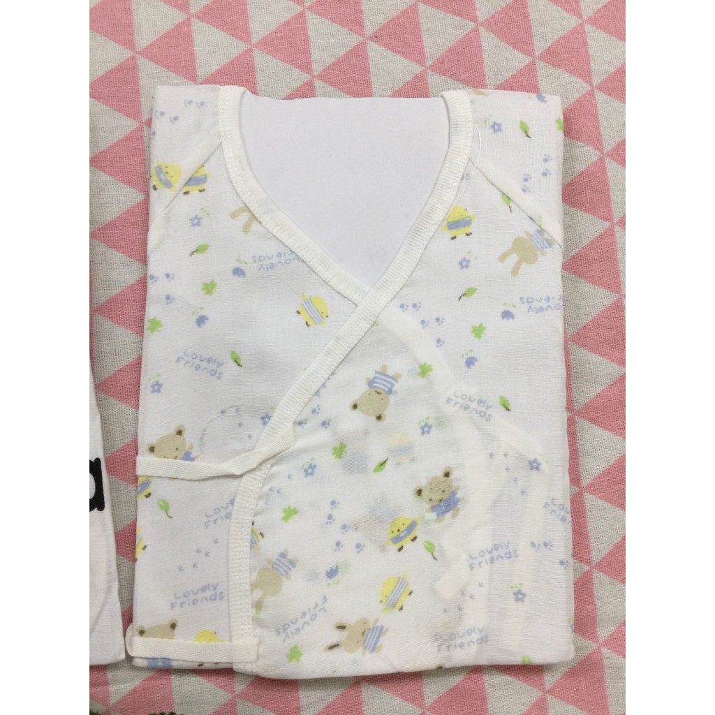 Body yukata dài tay cho bé buộc dây chất cotton sợi tre 7-9kg