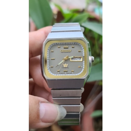 Đồng hồ nam quart máy nhật, size 35x 38, kính thường, dây inox, bảo hành 6 tháng