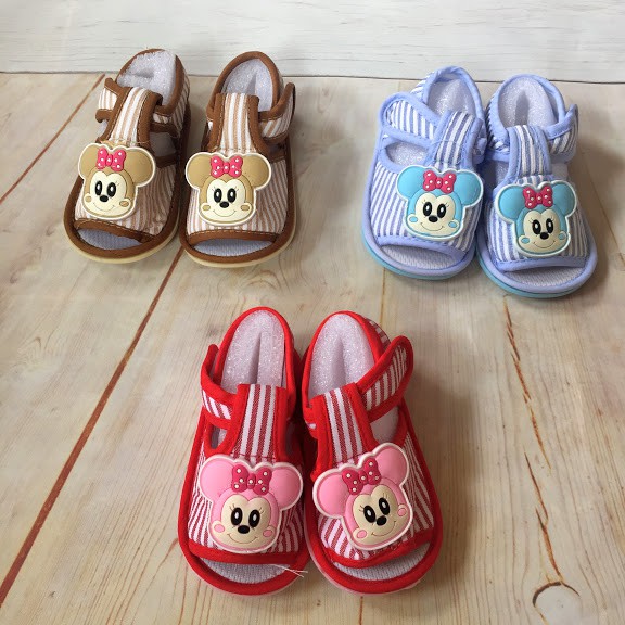 Giày Sandal Tập Đi cho bé gái size 12cm/ Giày vải tập đi