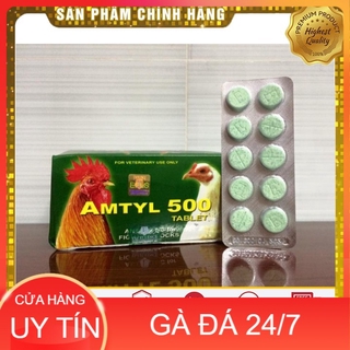 AMTYL 500  TRl KHÒ KHÈ SỔ MŨI TANG CHO GÀ ĐÁ 1 VỈ
