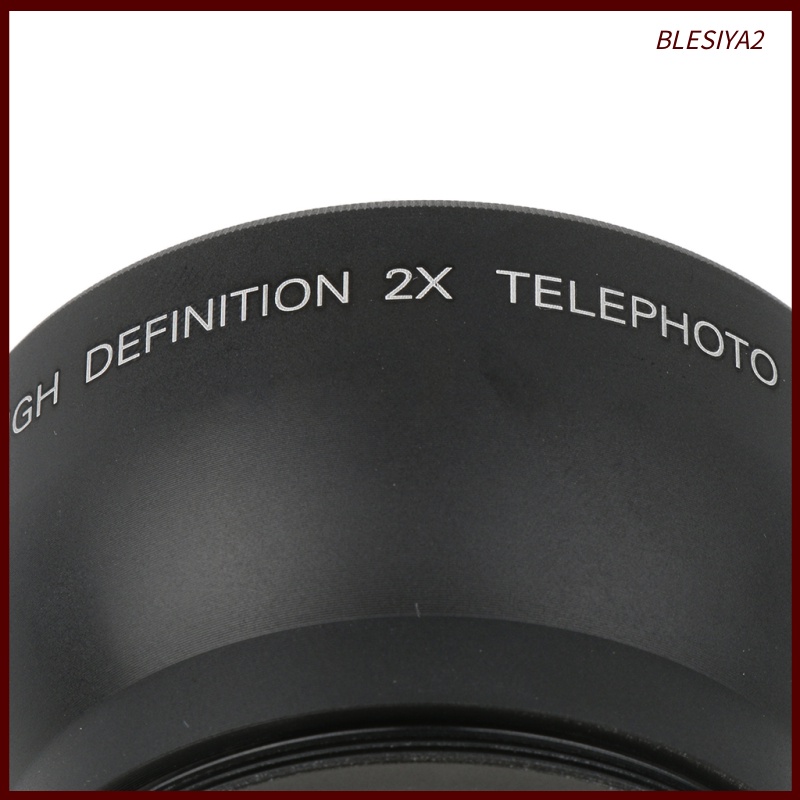 [BLESIYA2]52mm 2x Magnification Telephoto Lens for Nikon Sony DSLR Cameras/Camcorders