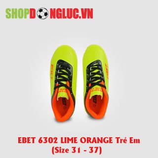 GIÀY ĐÁ BÓNG TRẺ EM EBET 6302 Lime/Orange