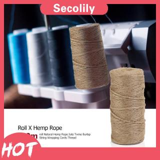 Cuộn dây gai dầu bện xoắn 3mm DIY làm đồ thủ công trang trí sáng tạo