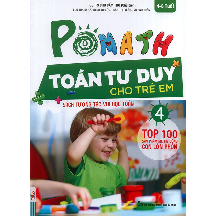 Sách - Pomath Toán tư duy cho trẻ em từ 4-6 tuổi( tập 4)