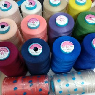 Cuộn chỉ cotton HK- 5000met, chỉ may, chỉ làm tua rua