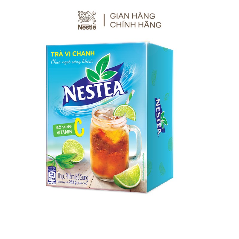 Combo 3 hộp trà Nestea vị trà chanh (18 gói x 14g)