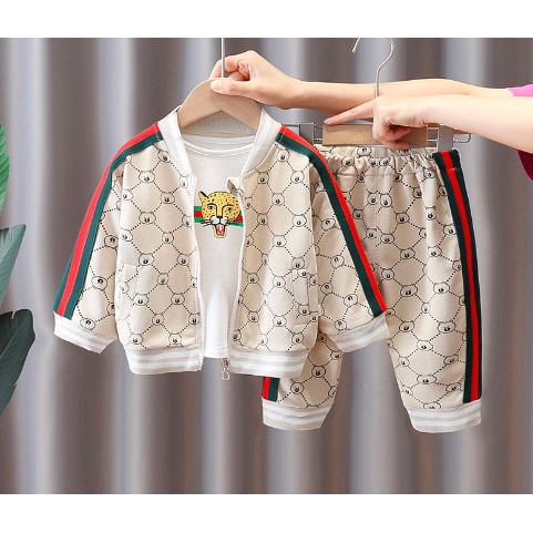 Bộ nỉ trẻ em thu đông 3 món chất đẹp 2022