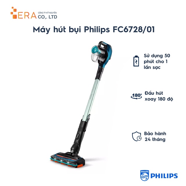 Máy hút bụi không dây dạng cán Philips FC6728