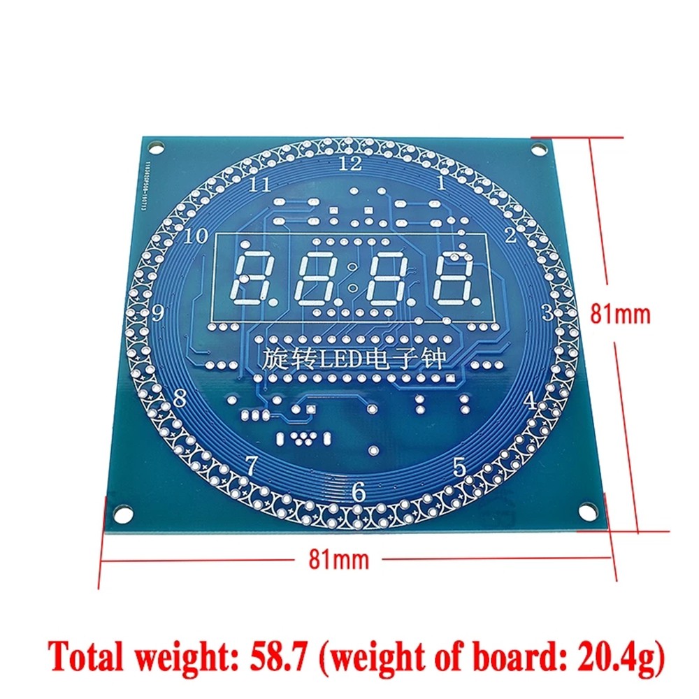 Mô Đun Đèn Led Hiển Thị Nhiệt Độ Ds1302 C8051 Mcu Stc15W408As
