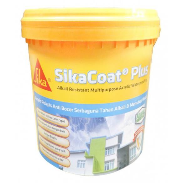 Sikacoat Plus (Thùng 04kg) - Màng chống thấm đàn hồi đa năng thi công lỏng kháng Axit gốc ACRYLIC