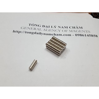 Nam châm trắng đất hiếm 4x2mm