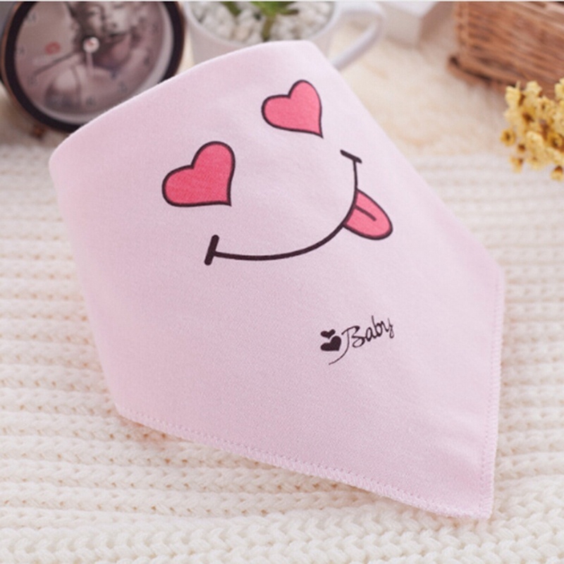 Yếm Ăn Cotton Chống Thấm Nước Họa Tiết Hoạt Hình Cho Bé