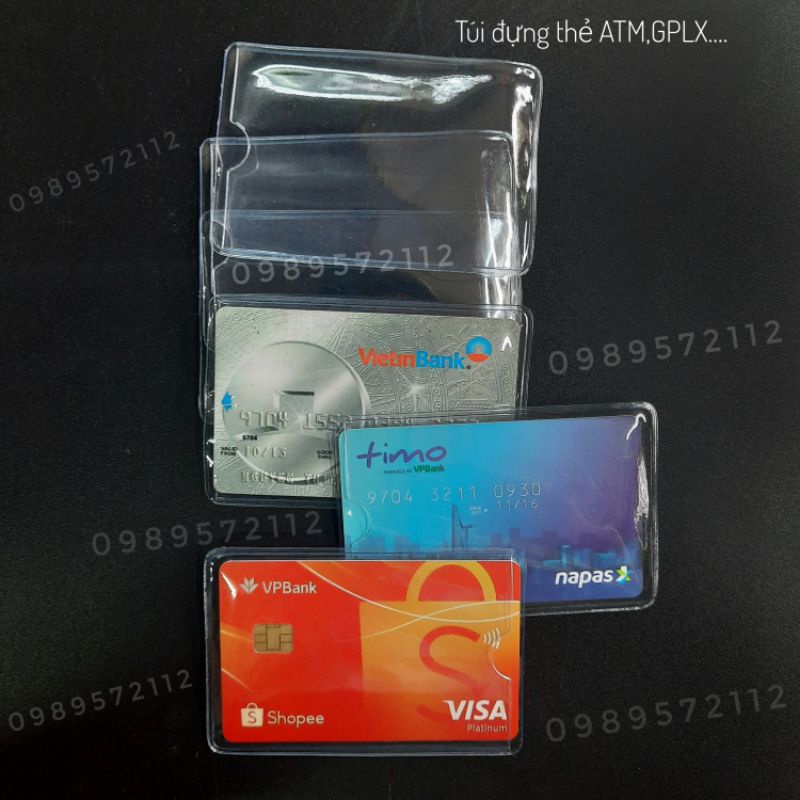 Túi đựng thẻ ATM,GPLX,CCCD...(10 cái)