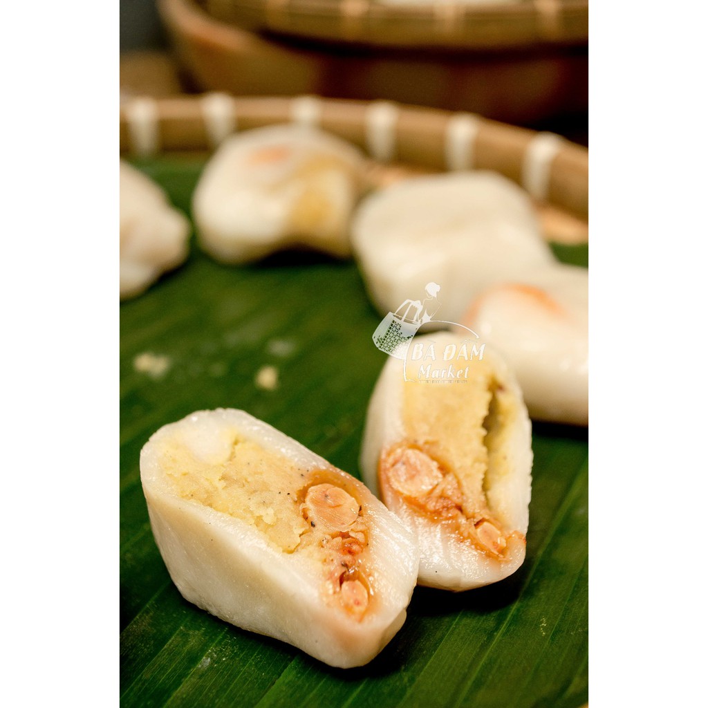 100 BÁNH ÍT MẶN NHÂN ĐẬU XANH TÔM ĐẤT NHẢY BÌNH ĐỊNH (BÁNH GÓI LÁ CHUỐI TRỰC TIẾP)