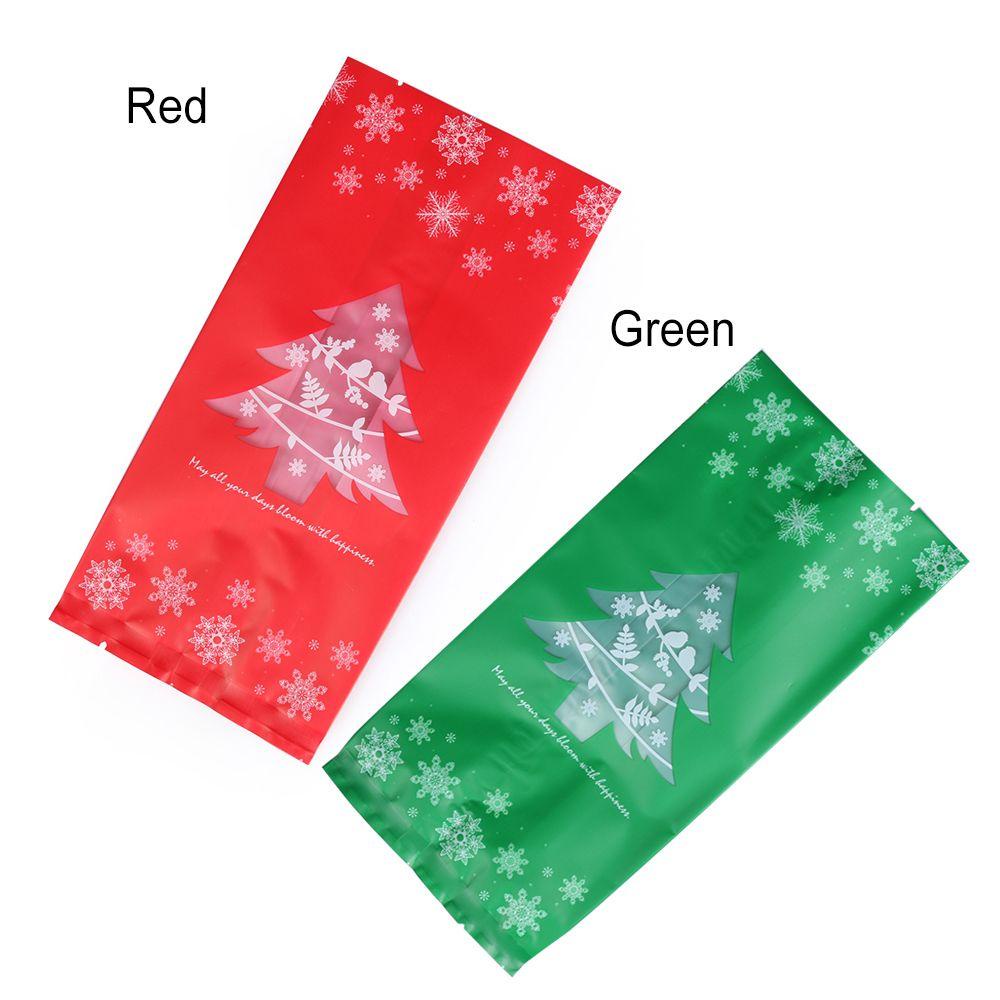 Bộ 20 Túi Nhựa Đựng Bánh Quy Họa Tiết Bông Tuyết Giáng Sinh