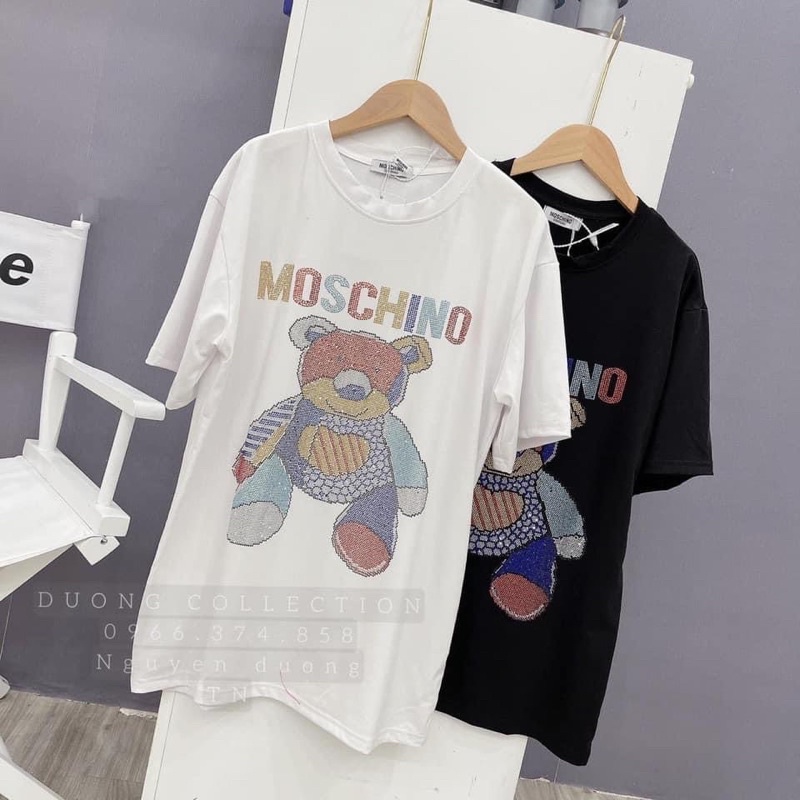 Áo phông đính đá. Áo thun form rộng dấu quần - Thảo La shop. Có bán sỉ