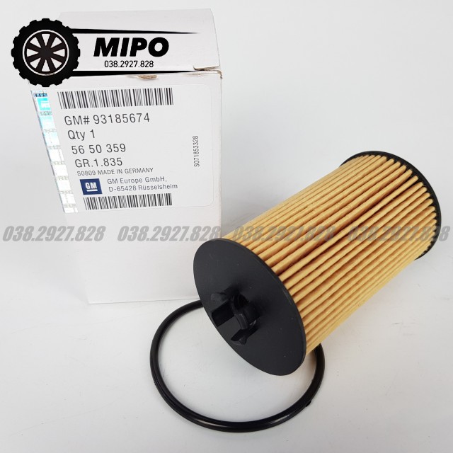 Lọc nhớt, lọc dầu động cơ dùng cho xe Cruze (2010-2021), Lacetti (10-21) (Mã: 93185674 / 5650359 / 55594651)