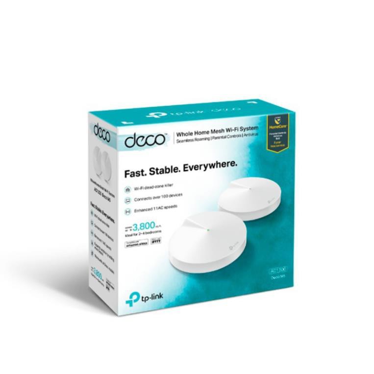Hệ thống Wi-Fi Mesh TP-LINK Deco M5 (2-pack) - AC 1300Mbps - Kết nối 100 thiết bị