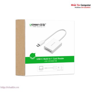 Đầu đọc thẻ USB Type-C cho thẻ nhớ TF/SD Ugreen 40864