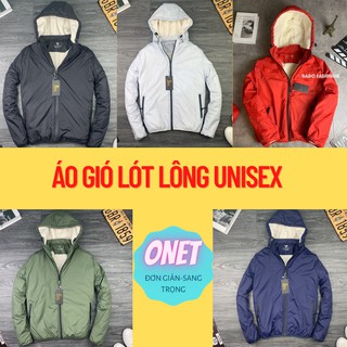 Áo khoác gió lót lông unisex,áo có đủ màu đủ size siêu ấm ,Shoponet,KGLL