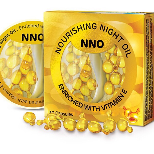 Dầu Vitamin E NNO Dưỡng Da Ban Đêm 30 Viên/Hộp hàng nhập khẩu Thái Lan chính hãng