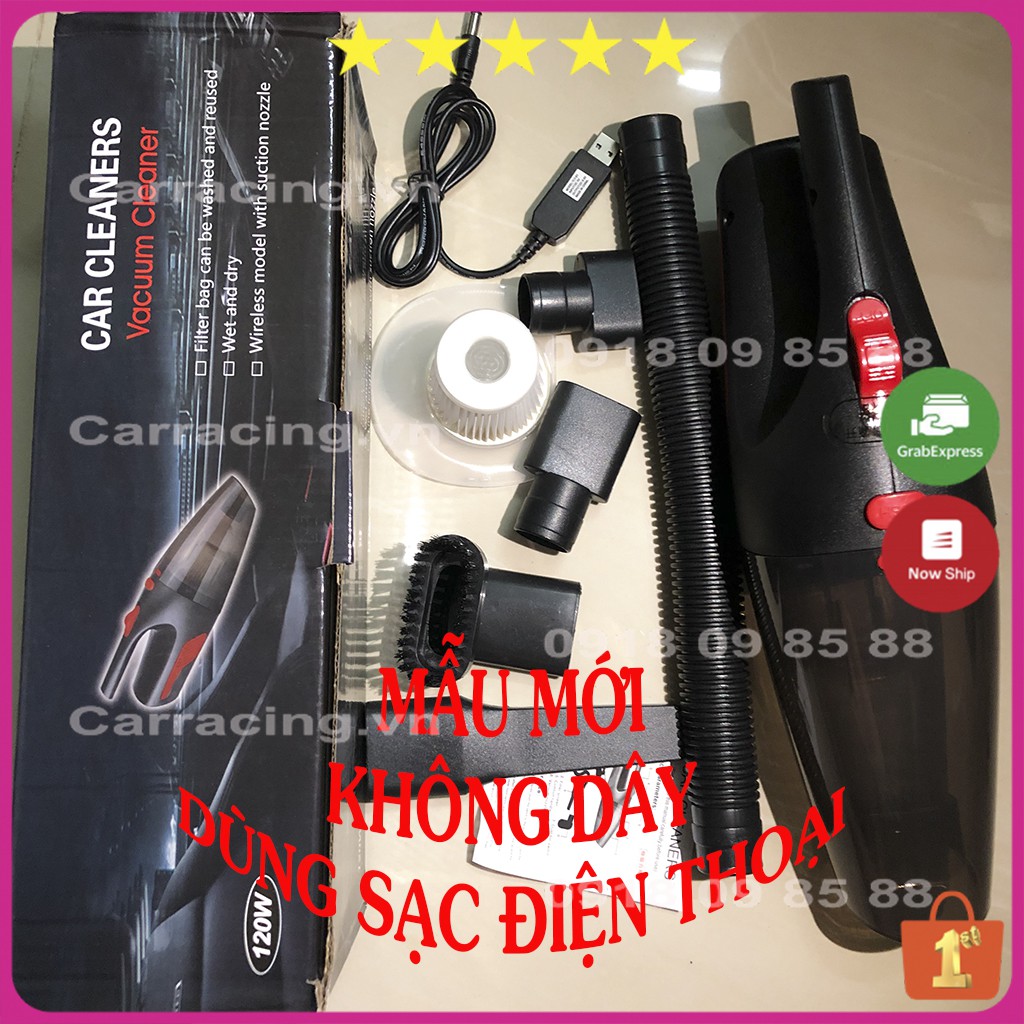Máy hút bụi CARRACING Máy hút bụi mini cầm tay, lực hút khỏe, công suất lớn dùng trong ô tô - xe hơi - gia đình | BigBuy360 - bigbuy360.vn