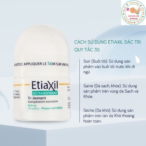 Lăn Khử Mùi Nách Etiaxil 15ml Pháp