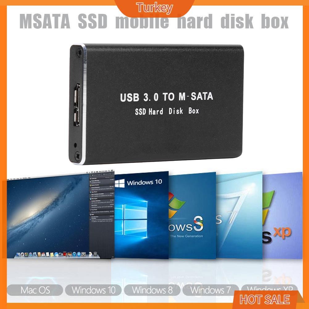 Hộp Đựng Ổ Cứng Ngoài Ssd Mini Chuyển Đổi Usb 3.0 Sang Msata Ốp