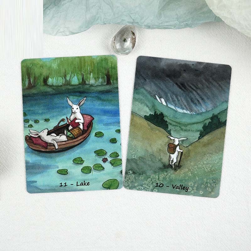 Nakishas Rabbit Oracle Mini Version Card Game