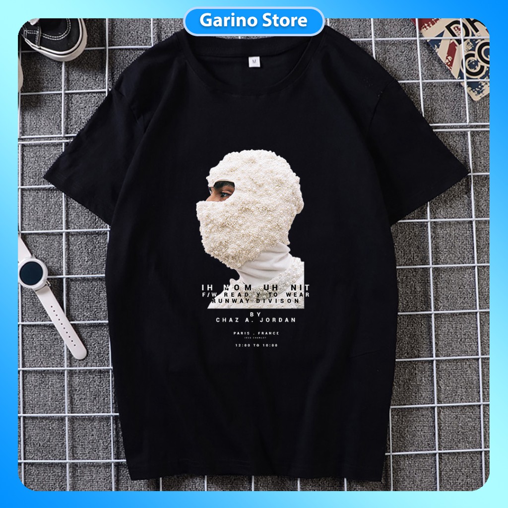 Áo thun nam nữ unisex ngắn tay không cổ đẹp Mặt Người Nam Garino Store | BigBuy360 - bigbuy360.vn