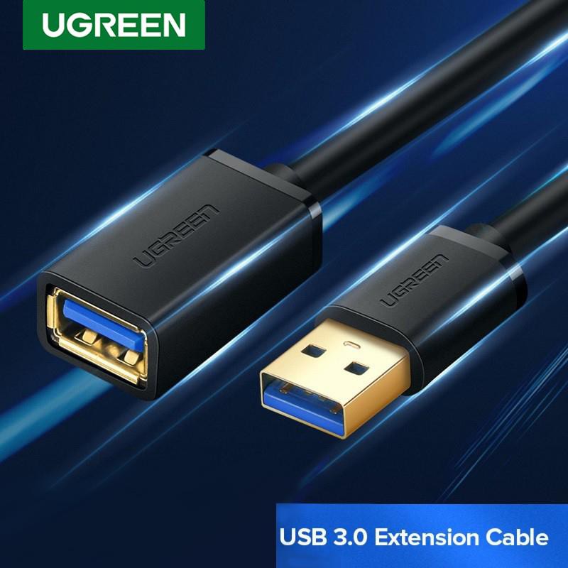 Cáp USB 3.0 nối dài Chính hãng Ugreen 30125 30126 US129 (đầu mạ vàng Cao cấp)
