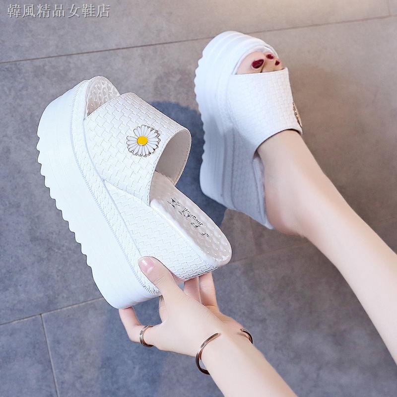 ♠Dép Đế Xuồng 12cm Thời Trang Mùa Hè Hàn Quốc 2021 Cho Nữ