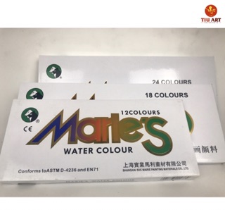 Màu Nước MARIE'S ( bộ 18m, 24m, 36m) dạng tuýp
