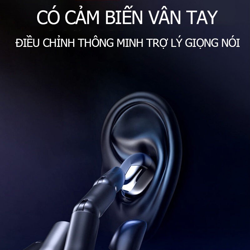 Tai nghe Bluetooth thể thao một tai và hai tai không dây TW200 True với thời lượng pin trong tai ở chế độ chờ cực lâu.