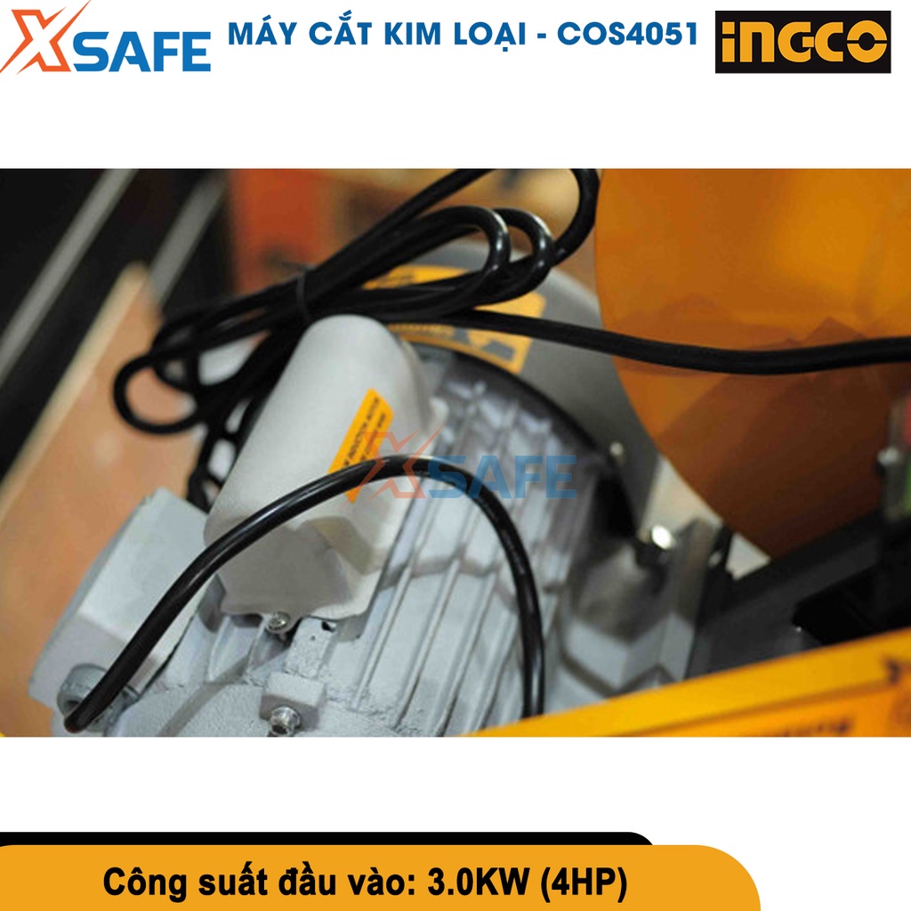 Máy cắt sắt INGCO COS4051 Máy cắt kim loại để bàn 3000W-4HP, điện thế 220-240V~50Hz - chính hãng - xsafe