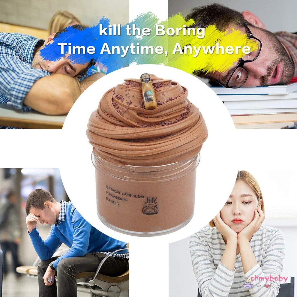 Diy Soft Fluffy Puff Cookies Cake Charms Keo dán Butter plasticine Clay [8/4]