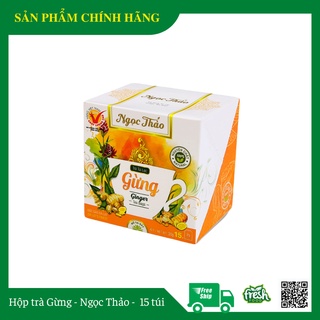 Hộp trà Gừng túi lọc Ngọc Thảo |15 túi lọc
