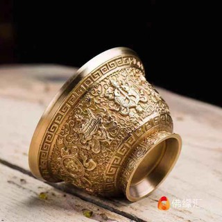 Chén 8 Cát Tường không chân đồng