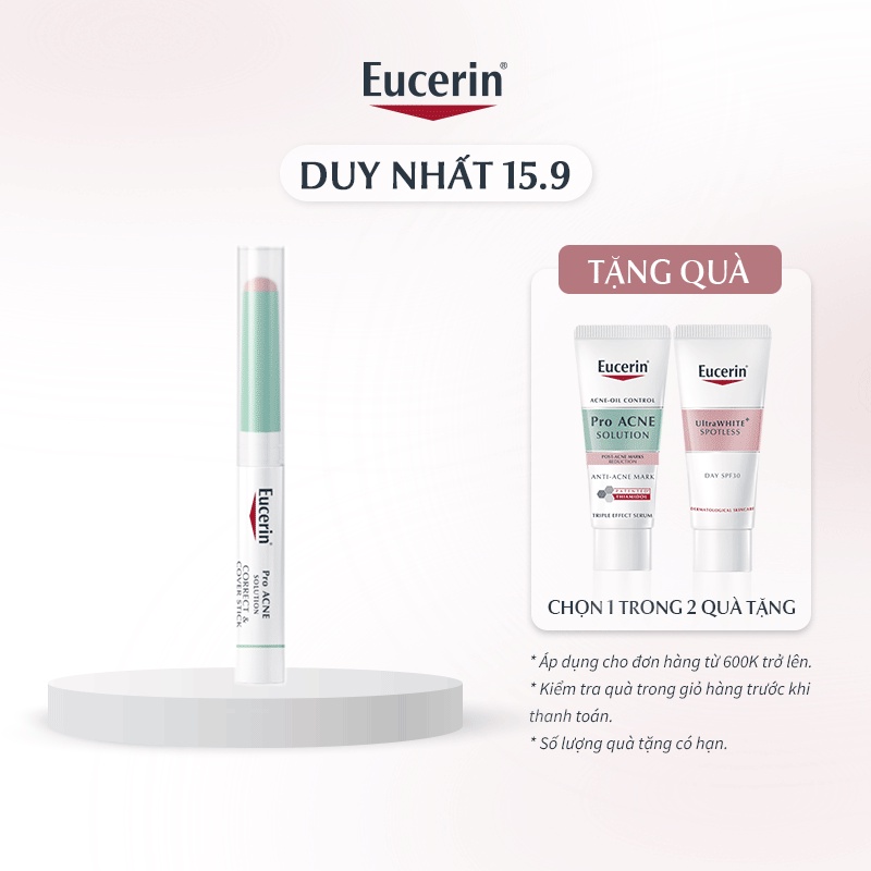 Kem che khuyết điểm & giảm mụn Eucerin Pro Acne Correct & Cover Stick 2g