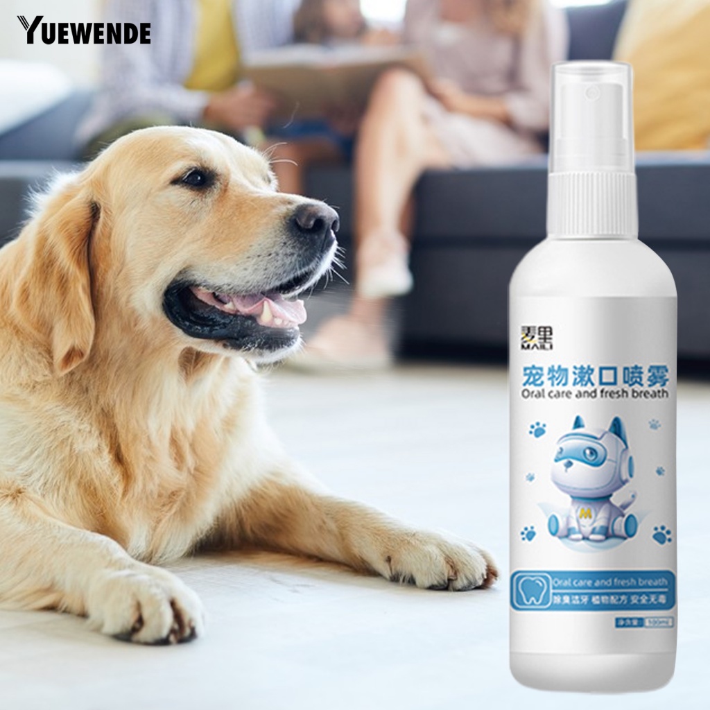 Yue.z Bình Xịt Vệ Sinh Răng Miệng Cho Cún Cưng Dung Tích 100ml Không Gây Kích Ứng