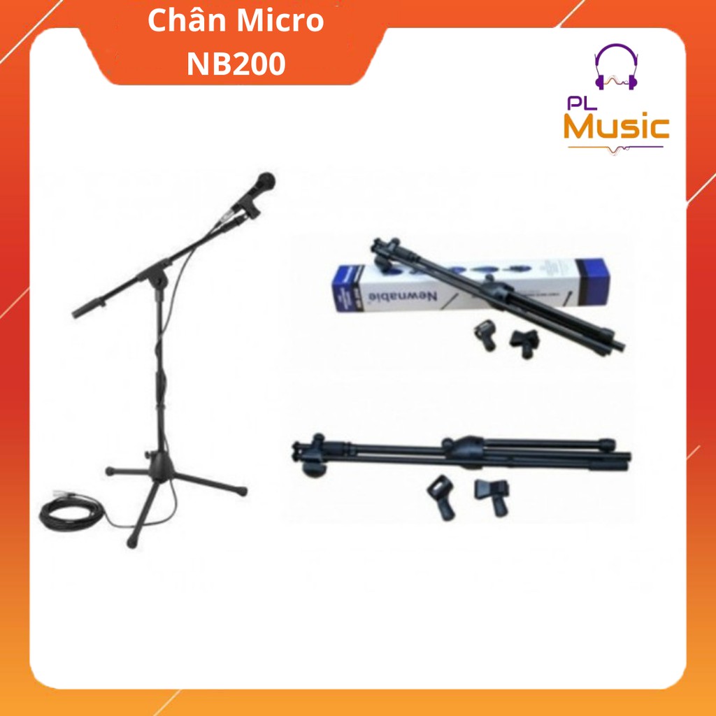 Chân micro đứng Cao cấp Newnabie chính hãng | Model NB 200 Phân phối bởi Phất Long Music