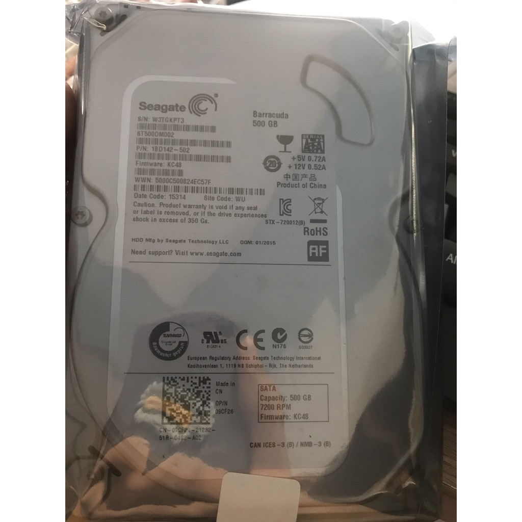 Ổ Cứng HDD Seagate 3.5&quot;inch 7200rpm SATA3 6Gb/s Chất Lượng 250Gb / 500Gb NEW