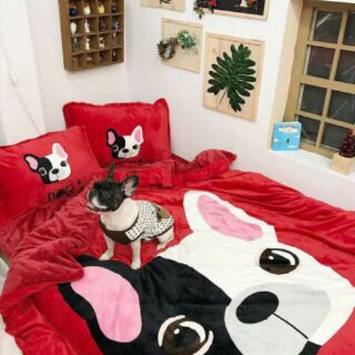Set chăn ga gối nỉ nhung