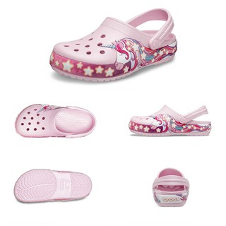 DÉP SỤC CROCS 3D TRẺ EM HÌNH  NGỰA PONY MÀU HỒNG