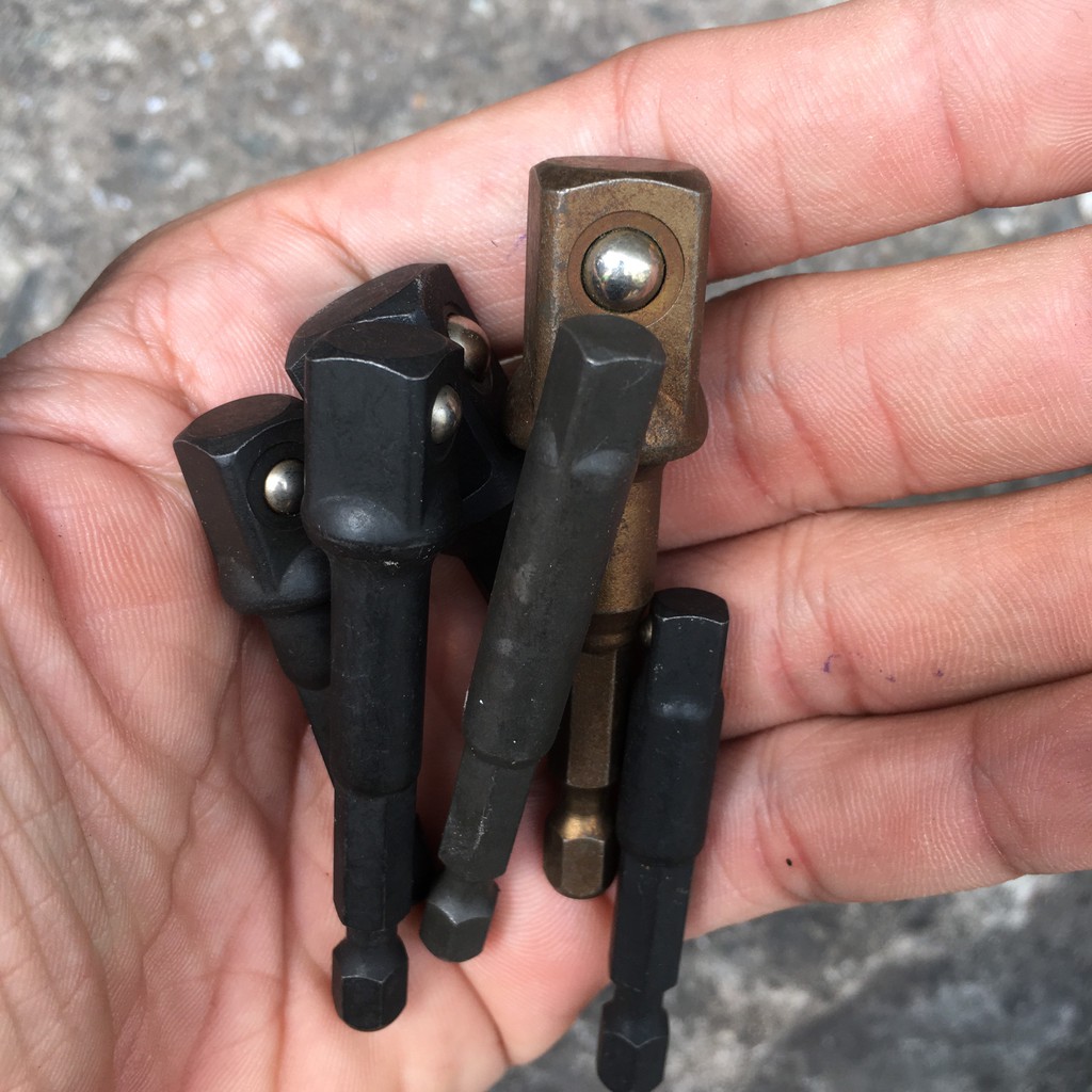 Đầu Chuyển Bắn Vít Sang Bulong 1/2" 3/8" 1/4" - Hàng Xịn Thép Xịn