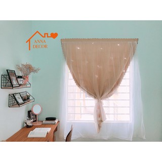 Rèm dán 2 lớp vintage