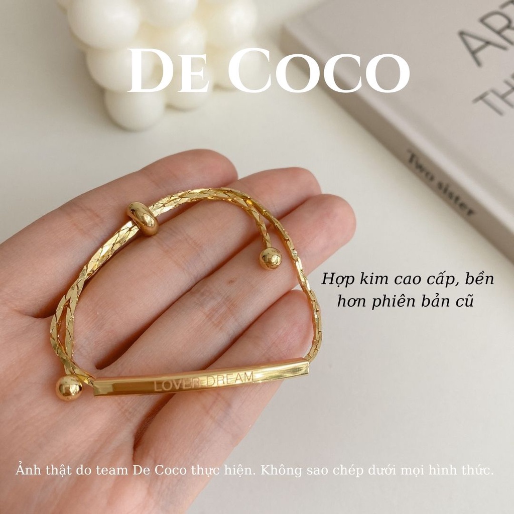 Vòng tay nữ, lắc tay gold bar De Coco decoco.accessories